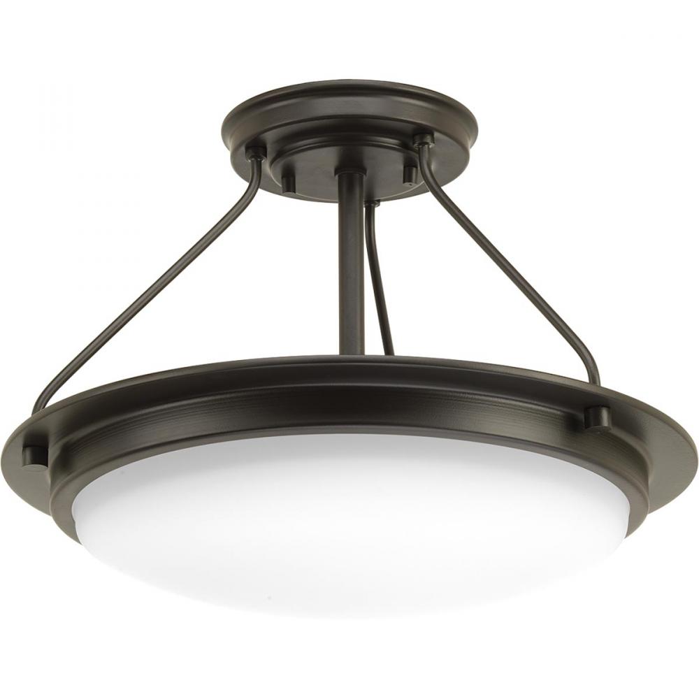 Apogee Collection 15&#34; LED Semi-Flush/Convertible