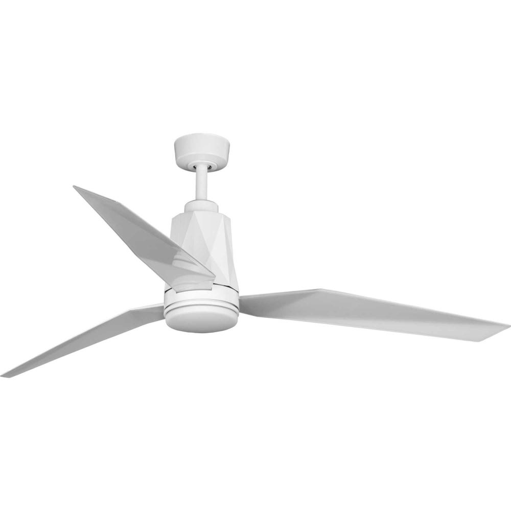 Bixby Collection 60&#34; Indoor/Outdoor Three-Blade White Ceiling Fan