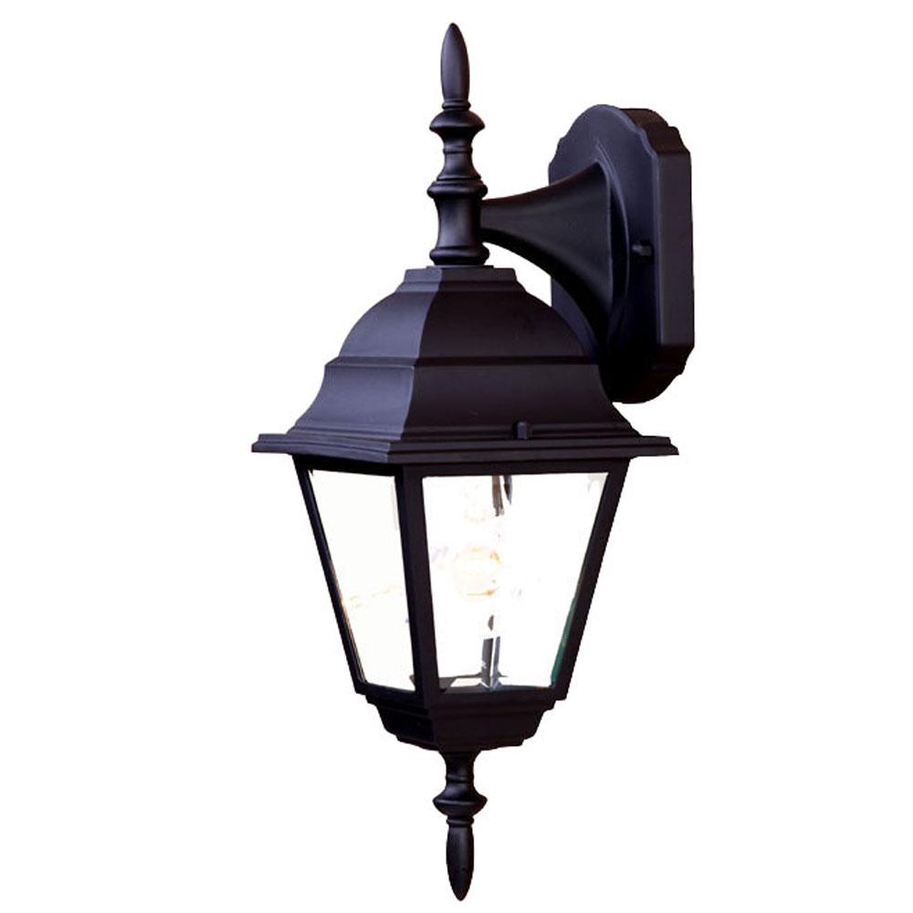 Builder&#39;s Choice Collection Wall-Mount 1-Light Outdoor Matte Black Fixture