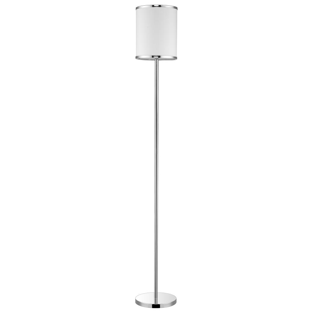 Lux II 1-Light Polished Chrome Floor Lamp