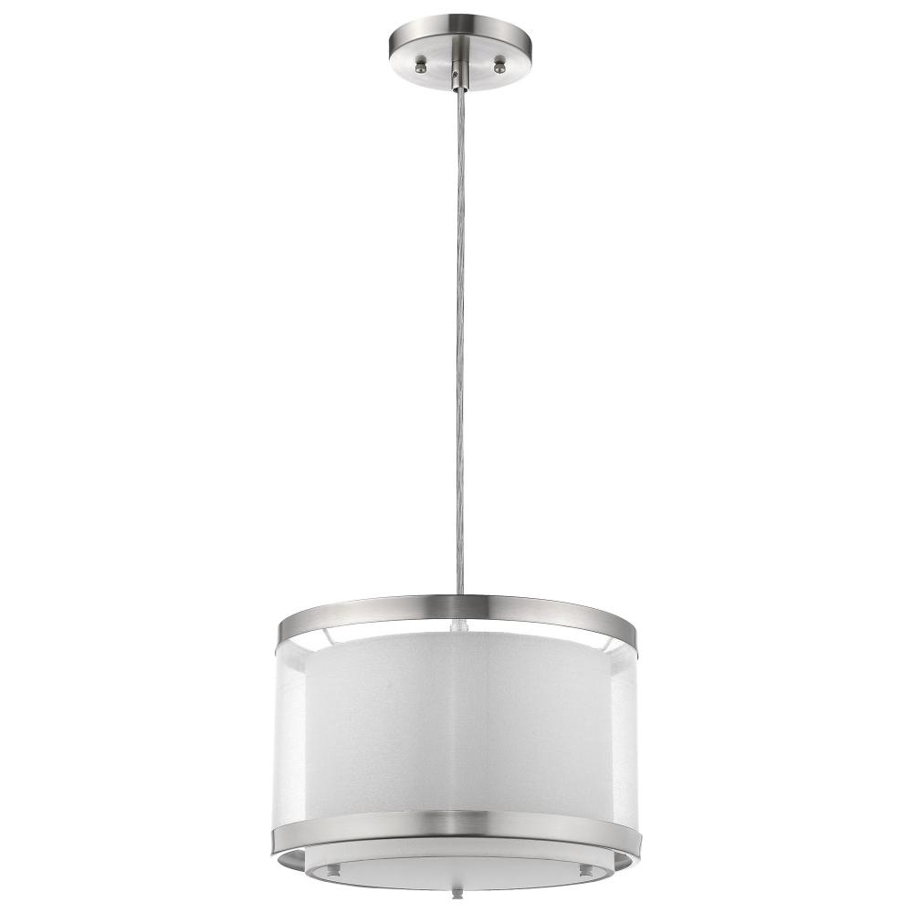 Lux 1-Light Brushed Nickel Pendant