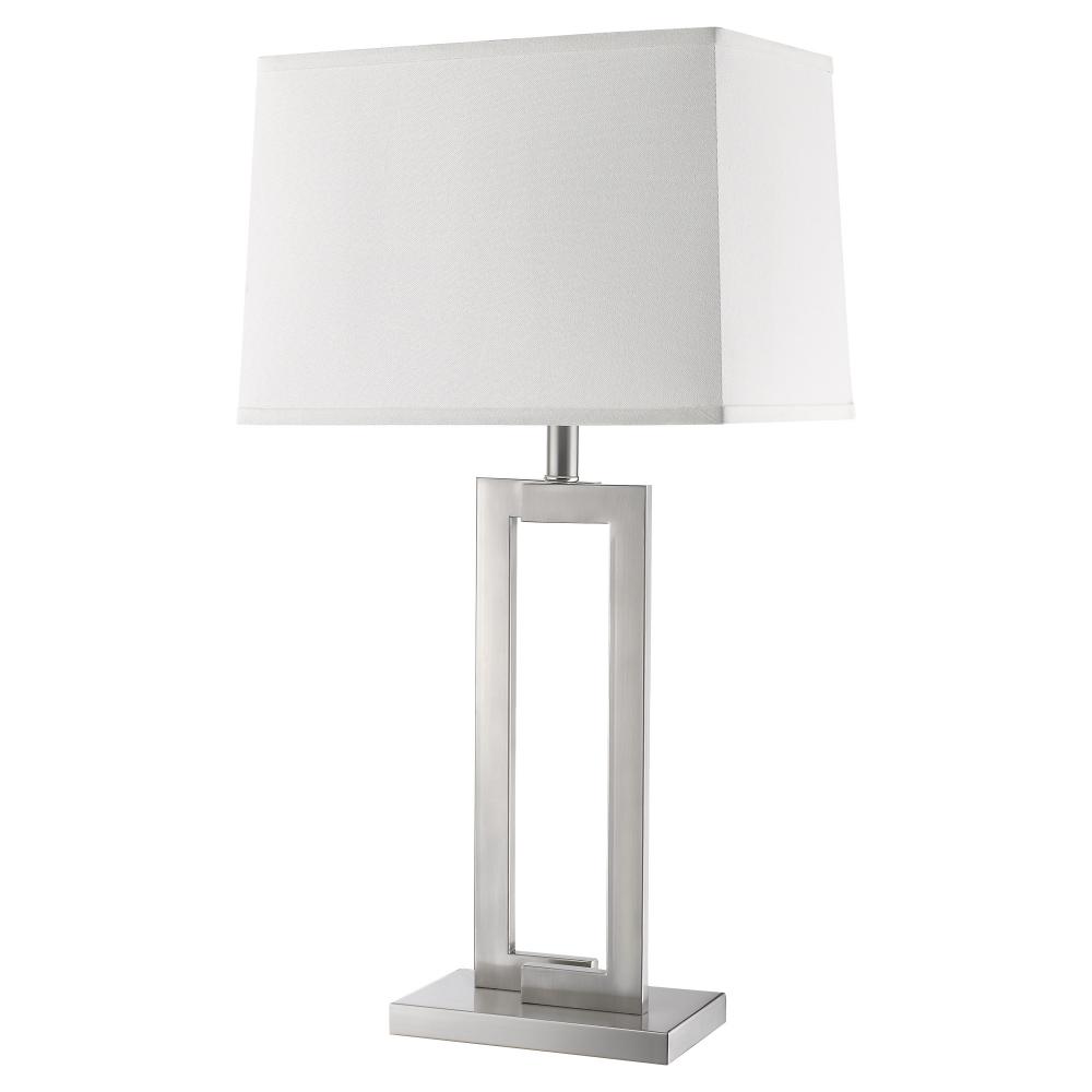 Riley 1-Light Brushed Nickel Table Lamp
