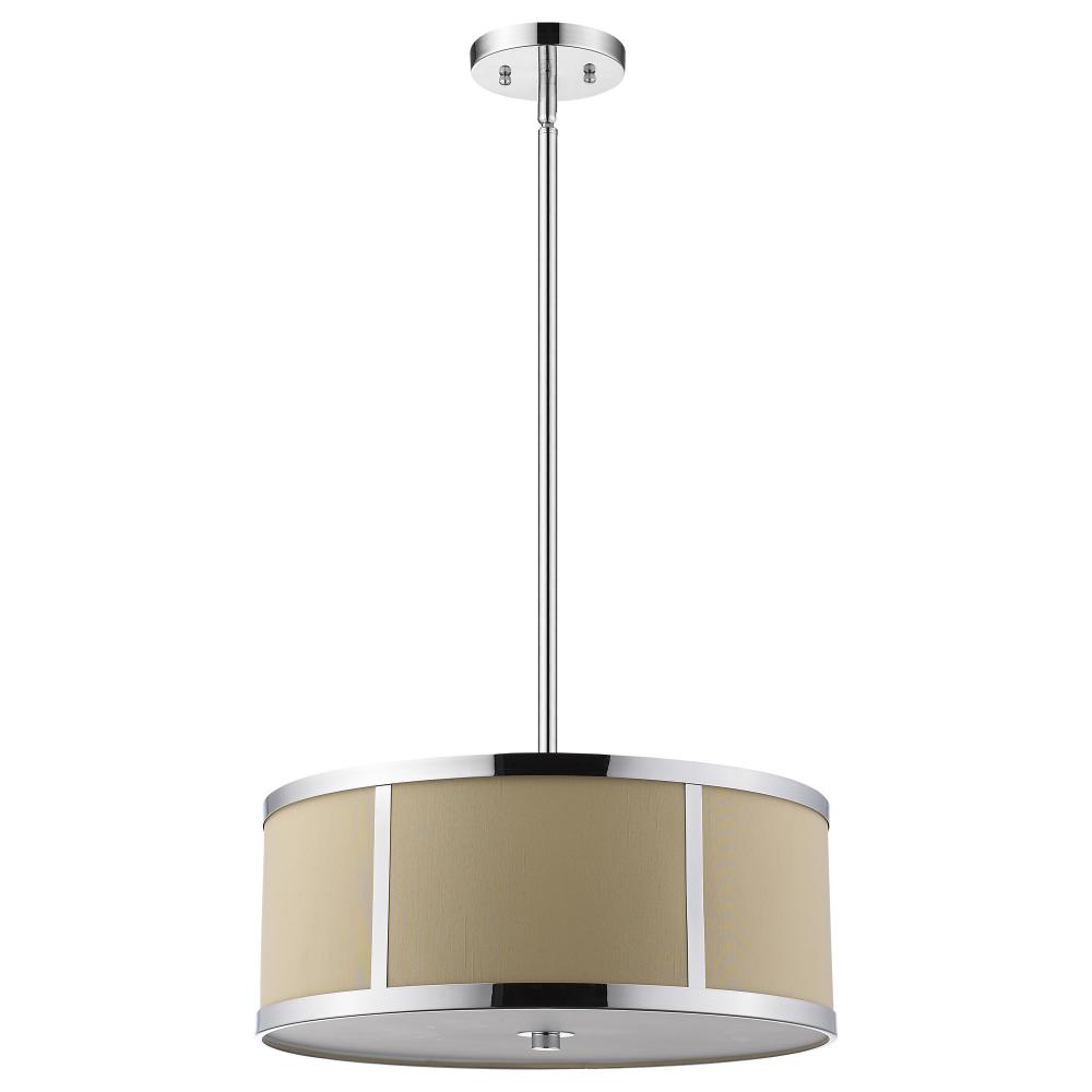 Butler 3-Light Polished Chrome Pendant