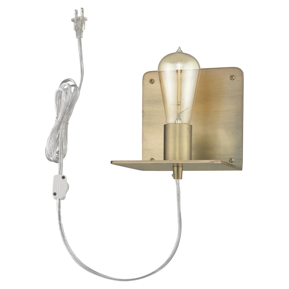 Arris 1-Light Aged Brass Sconce