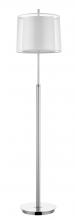 Acclaim Lighting BF7145 - Nimbus 1-Light Metallic Silver And Polished Chrome Floor Lamp