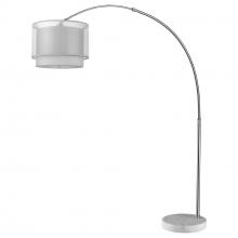 Acclaim Lighting BFA8400 - Brella 1-Light Brushed Nickel Adjustable Arc Floor Lamp