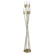 Acclaim Lighting TF70024AB - Perret 6-Light Aged Brass Floor Lamp