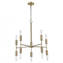 Acclaim Lighting TP10015AB - Perret 10-Light Aged Brass Chandelier