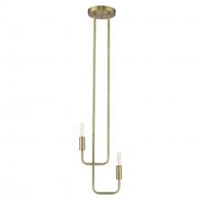 Acclaim Lighting TP20016AB - Perret 2-Light Aged Brass Pendant