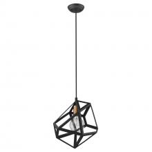 Acclaim Lighting TP30080BK - Hedron 1-Light Matte Black Pendant