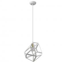 Acclaim Lighting TP30081WH - Hedron 1-Light White Pendant