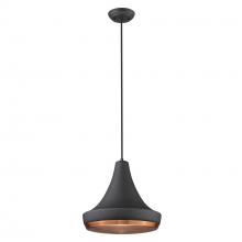 Acclaim Lighting TP30121BK - Tholos 1-Light Matte Black Pendant