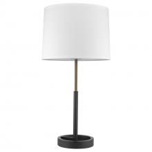 Acclaim Lighting TT5110-76 - Rotunda 1-Light Matte Black And Hand Painted Antique Gold Table Lamp