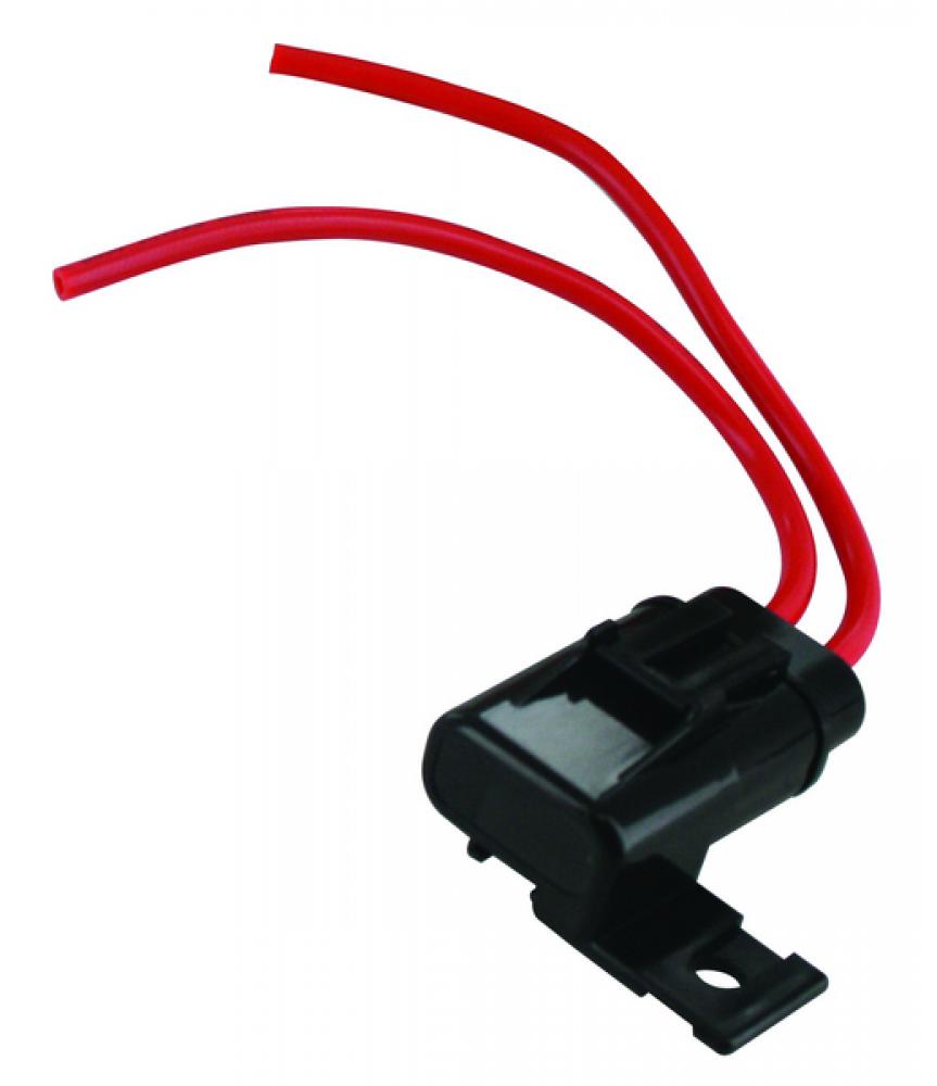 FUSE HOLDER INLINE STD BLADE 12GA OG SLD WAT-RES