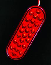 Techspan 735200 - LED LMP SLD RED S/T/T OVAL 24-DIODES