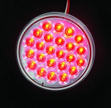 Techspan 735212 - LED LMP SLD S/T/T CLR LENS RED 4Inch 24-DIODES