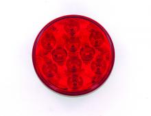 Techspan 735210 - LED LMP SLD RED S/T/T ROUND 4Inch 10-DIODES