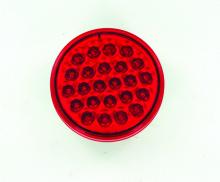 Techspan 735208 - LED LMP SLD RED S/T/T ROUND 4Inch 24-DIODES