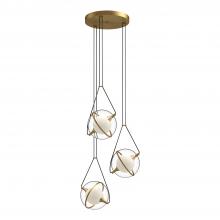 Kuzco Lighting Inc CH76718-BG - Aries 18-in Brushed Gold LED Chandeliers