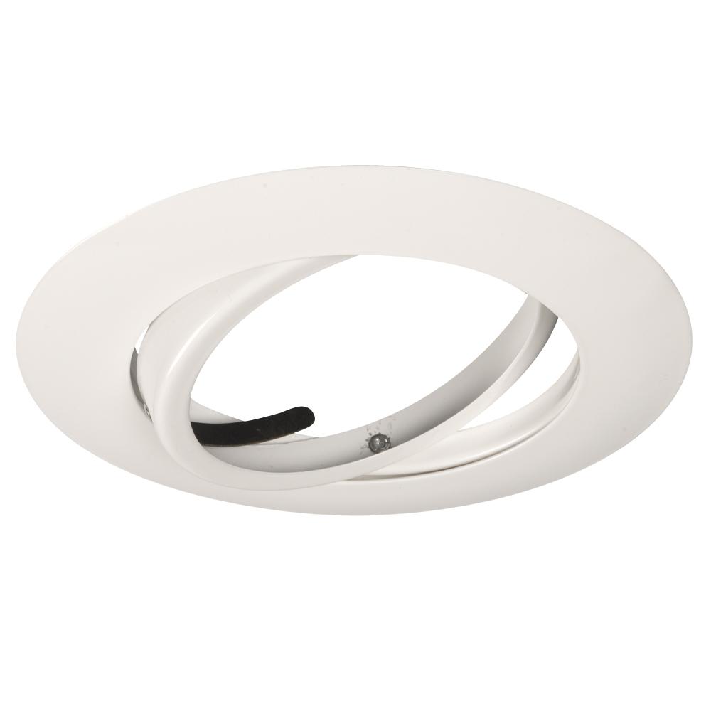 6&#34; Line Voltage Gimbal Ring - White