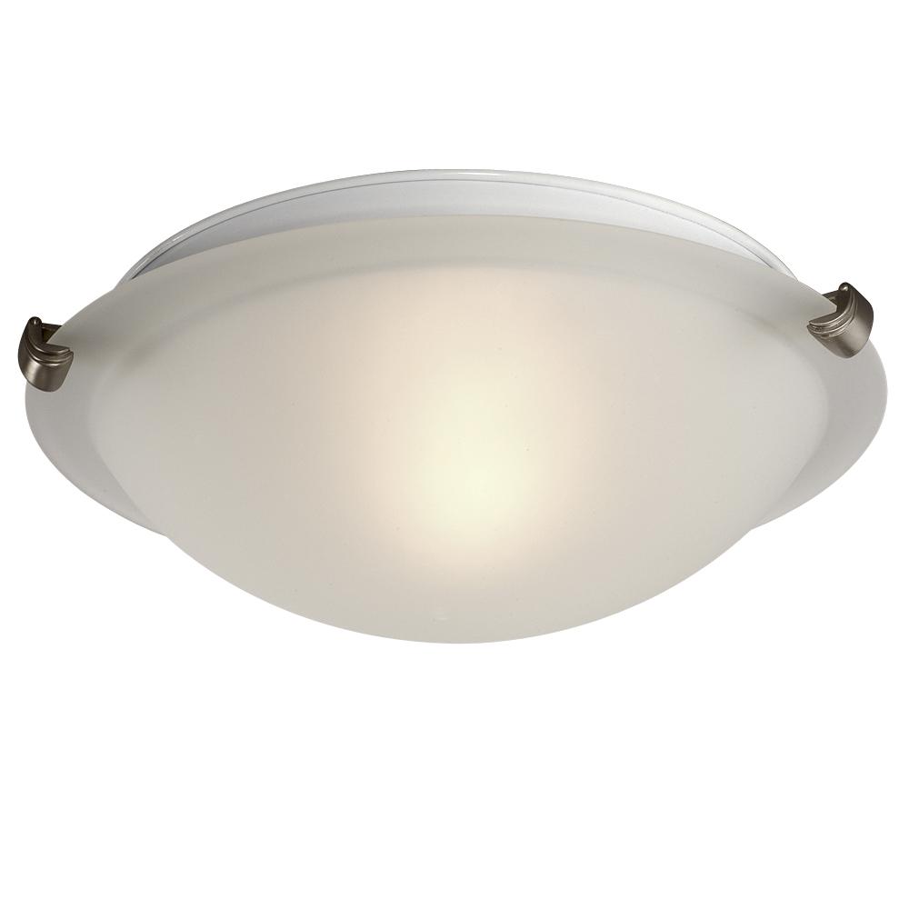 Flush Mount - Pewter w/ Frosted Glass