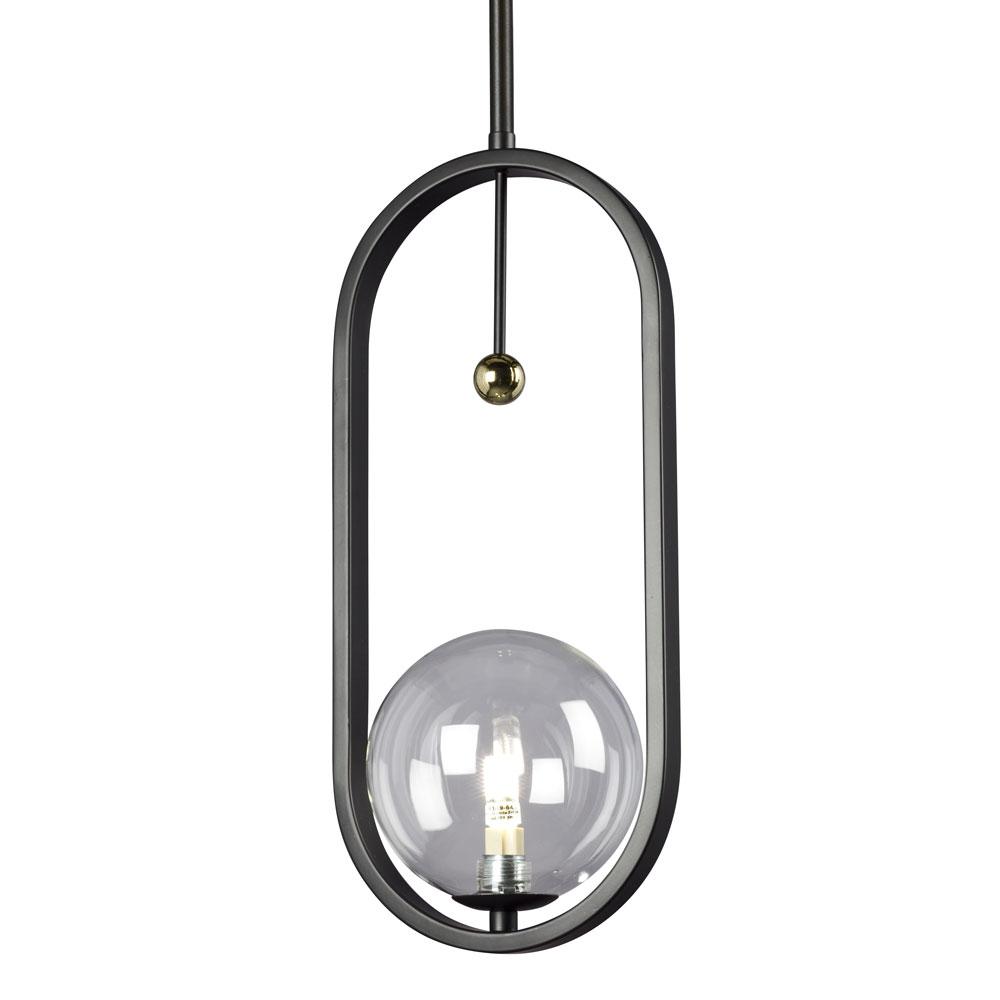 Mini Pendant BK w/6&#34;, 12&#34; & 18&#34; Ext. Rods