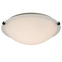 Galaxy Lighting 680116WH-ORB - Flush Mount - Oil Rubbed Bronze w/ White Glass