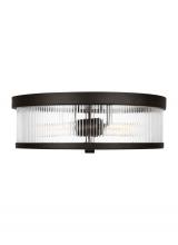 Visual Comfort & Co. Studio Collection CF1052AI - Geneva Mid-Century 2-Light Indoor Dimmable Flush Mount Ceiling Light