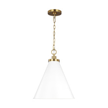 Visual Comfort & Co. Studio Collection CP1271MWTBBS - Medium Cone Pendant