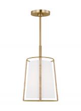 Visual Comfort & Co. Studio Collection DJP1011SB - Cortes Transitional 1-Light Indoor Dimmable Medium Hanging Shade Ceiling Hanging Chandelier Light