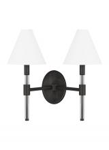 Visual Comfort & Co. Studio Collection LV1032AI - Robert Mid-Century Modern 2-Light Indoor Dimmable Bath Vanity