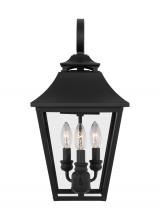 Visual Comfort & Co. Studio Collection OL14403TXB - Galena Traditional 3-Light Outdoor Exterior Medium Lantern Sconce Light