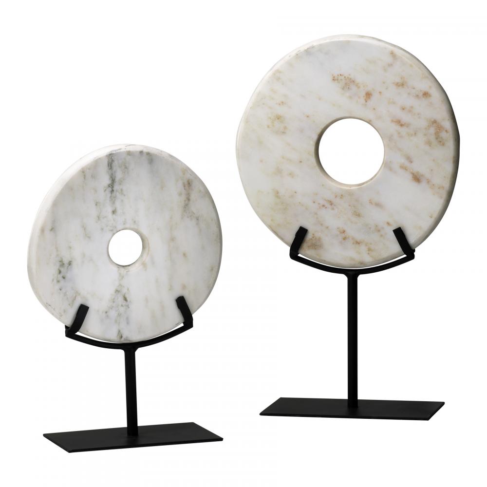 Sm. White Disk On Stand