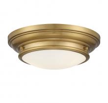 Savoy House Meridian M60063NB - 2-Light Ceiling Light in Natural Brass
