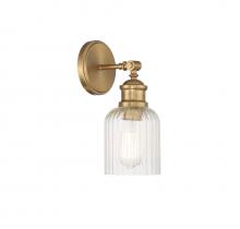 Savoy House Meridian M90083NB - 1-Light Wall Sconce in Natural Brass