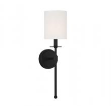Savoy House Meridian M90057MBK - 1-Light Wall Sconce in Matte Black