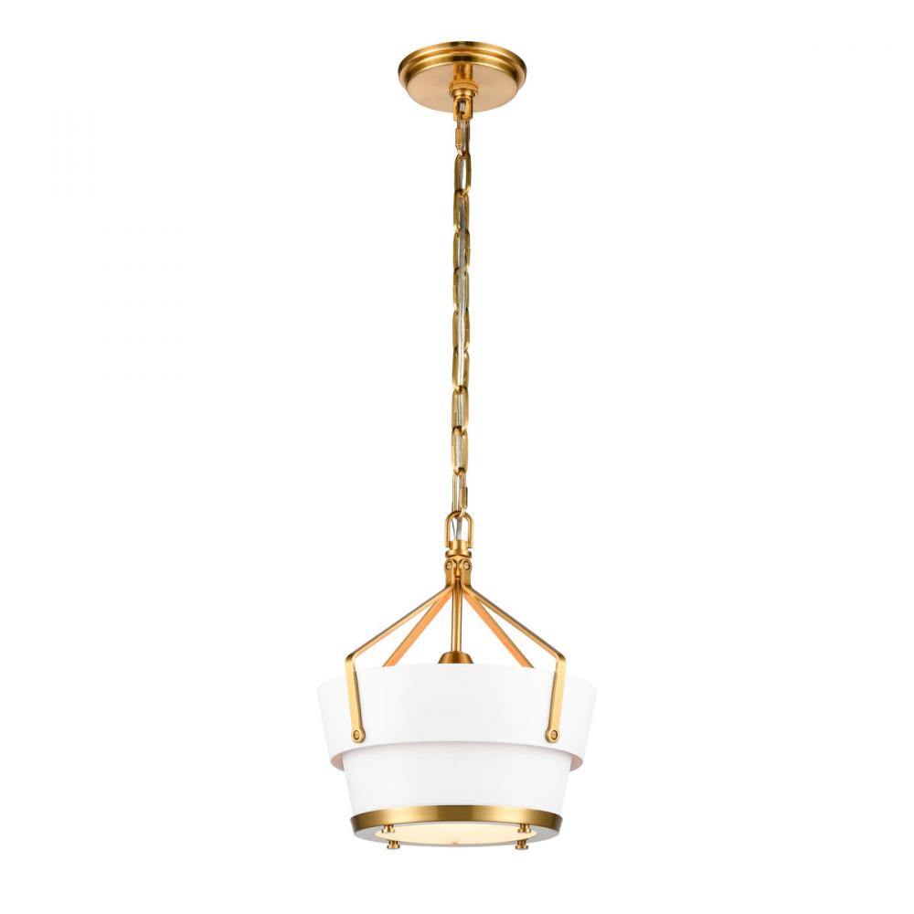 Marin 10.5&#39;&#39; Wide 1-Light Pendant - Satin Brass