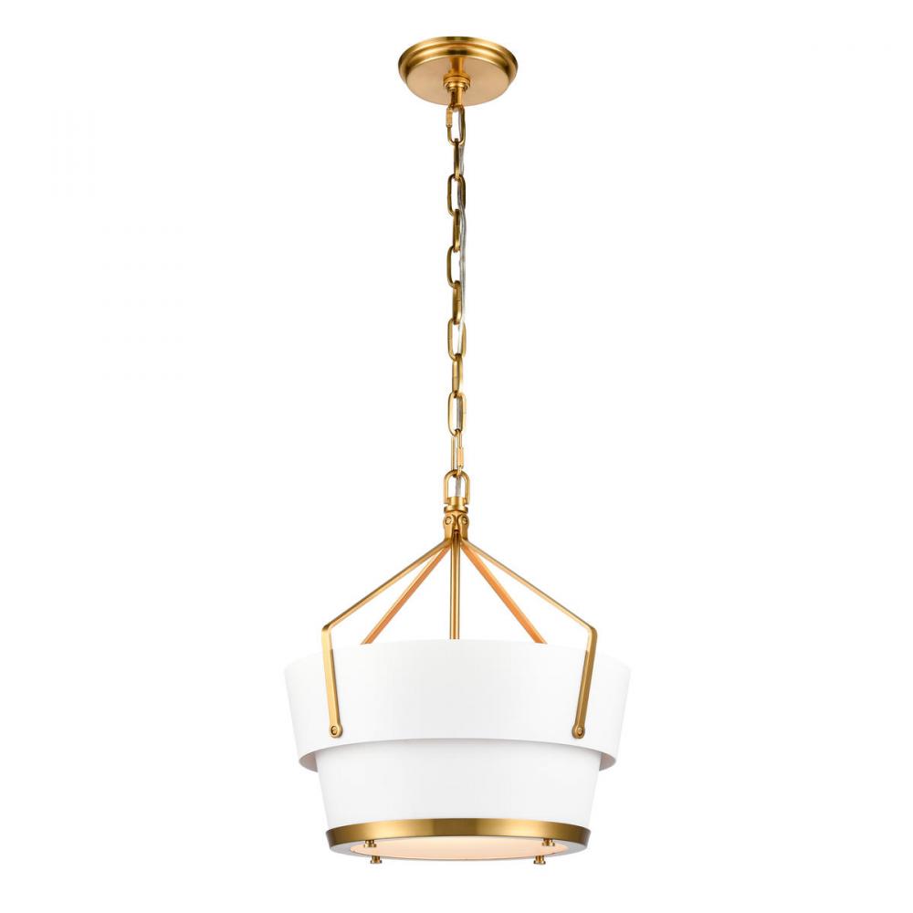 Marin 14&#39;&#39; Wide 1-Light Pendant - Satin Brass