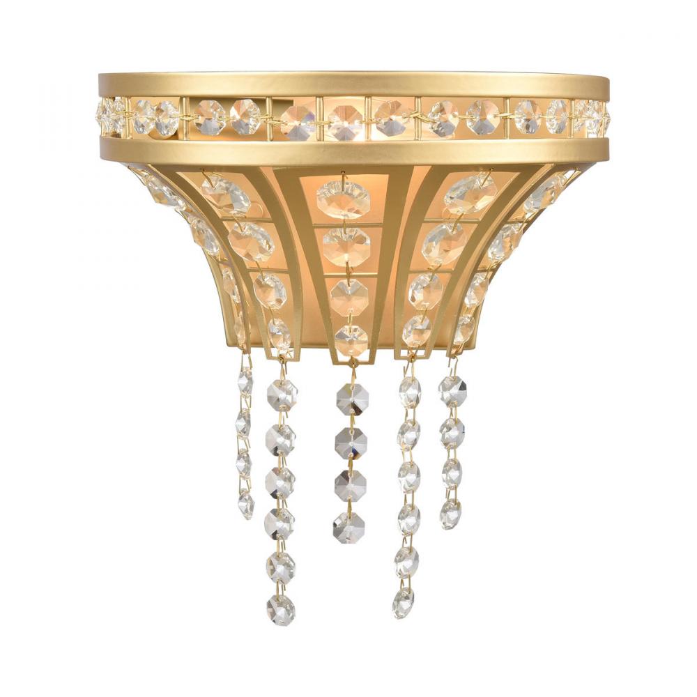 Fantania 9&#39;&#39; High 1-Light Sconce - Champagne Gold
