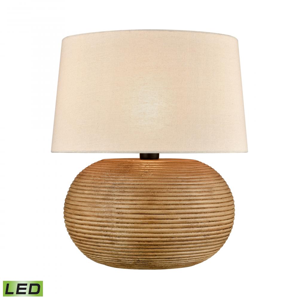 Terran 22&#39;&#39; High 1-Light Outdoor Table Lamp - Natural - Includes LED Bulb