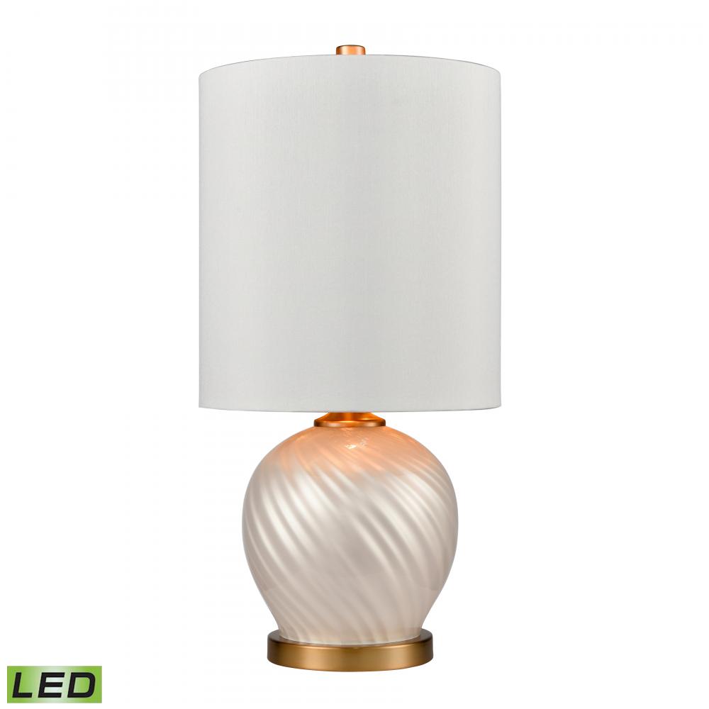 Koray 21&#39;&#39; High 1-Light Table Lamp - Pearl - Includes LED Bulb