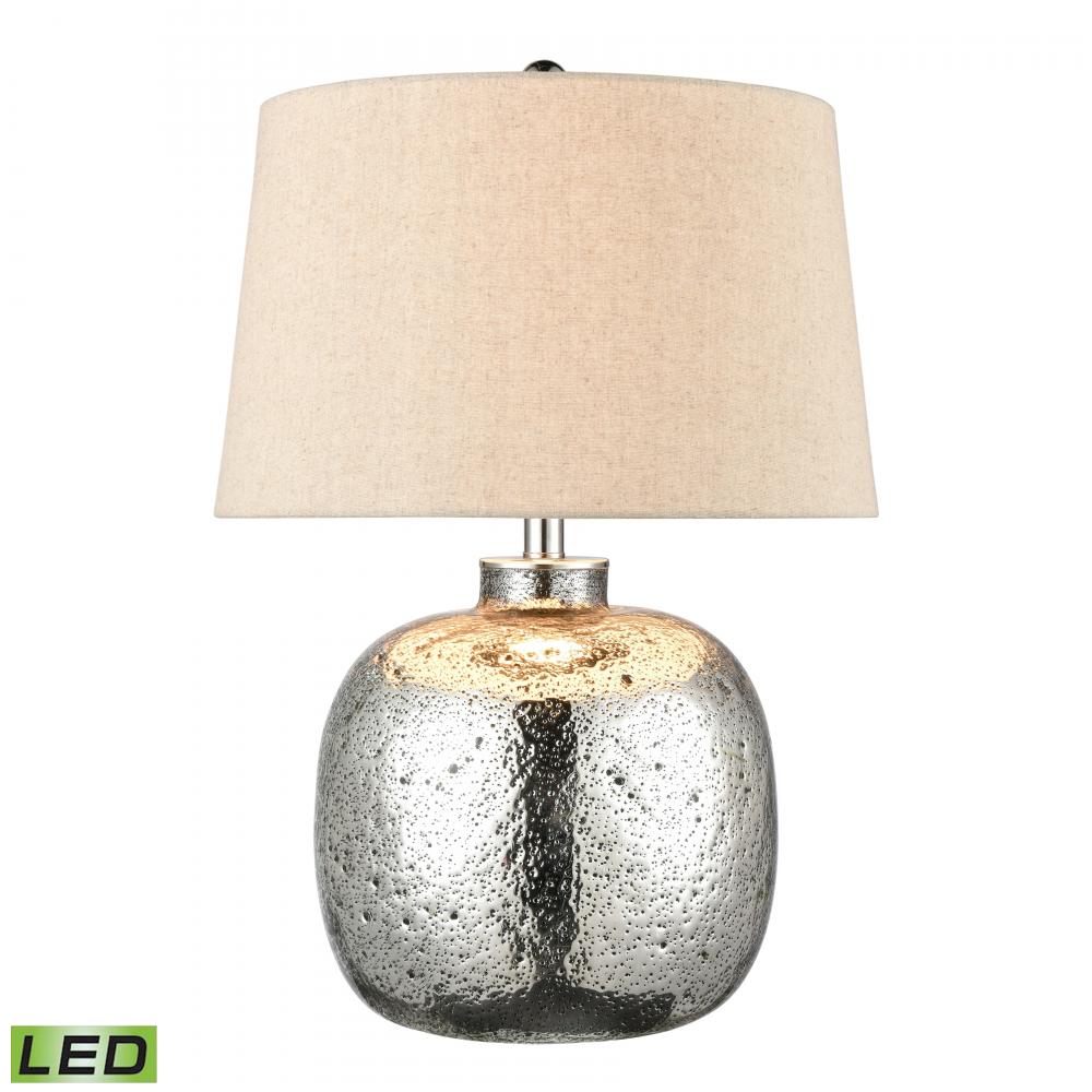 Cicely 24&#39;&#39; High 1-Light Table Lamp - Silver Mercury - Includes LED Bulb