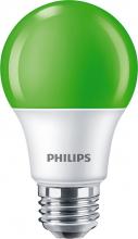 Signify Lamps - Canada 463281 - 8A19/LED/GREEN/P/ND 120V 4/1FB