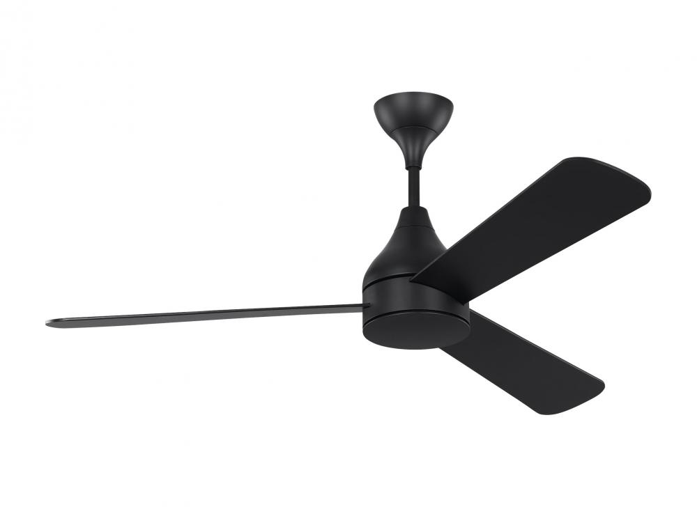 Streaming Smart 52&#34; Dimmable Indoor/Outdoor Integrated LED Black Ceiling Fan